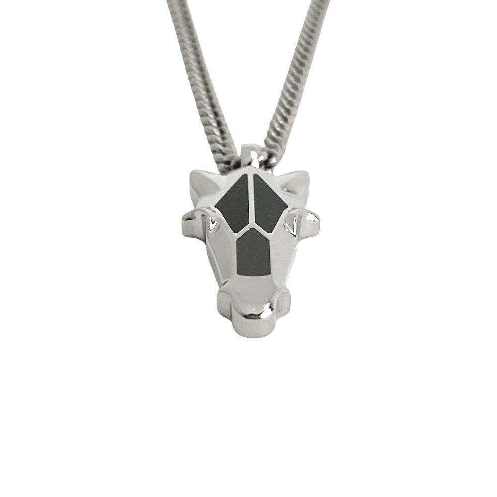 エルメス ■美品■ デストリエ ホーンヘッド ネックレス アクセサリー SS シルバー ブラック 箱 【688799】8 エルメス □美品□ デストリエ ホーンヘッド ネックレス アクセサリー