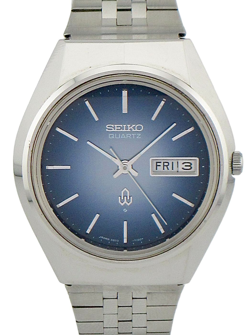 SEIKO デイデイト 3803-7020 - QZ 青文字盤 セイコー セイコーの通販 