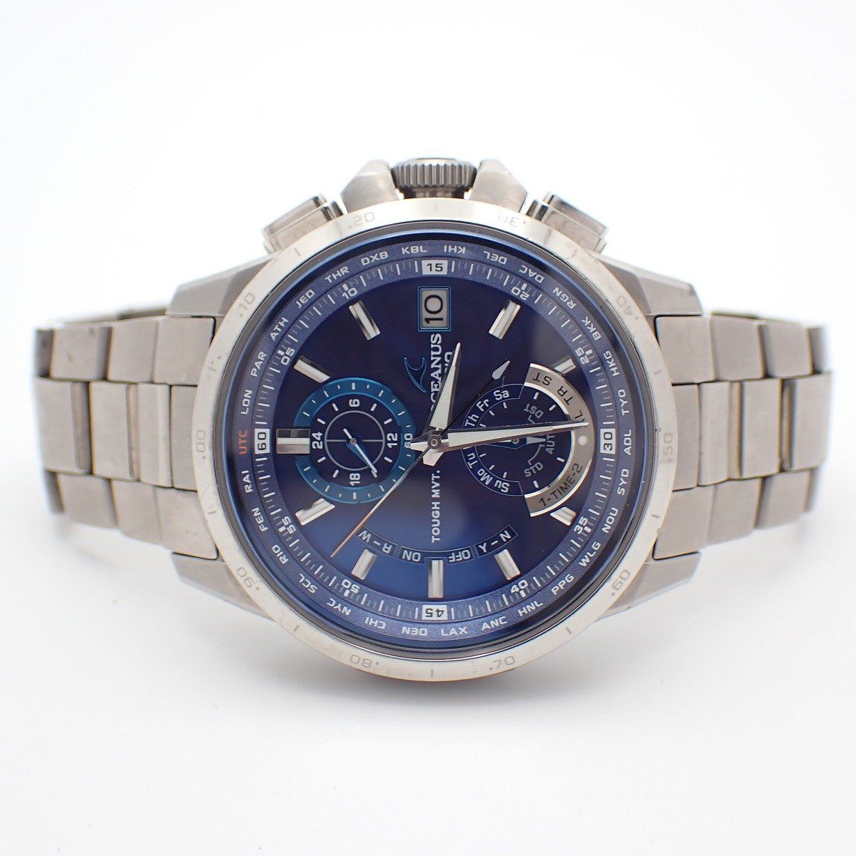 井*元様 CASIO OCW-T750 電波ソーラー チタン ジャンク ベルト切 Yahoo 
