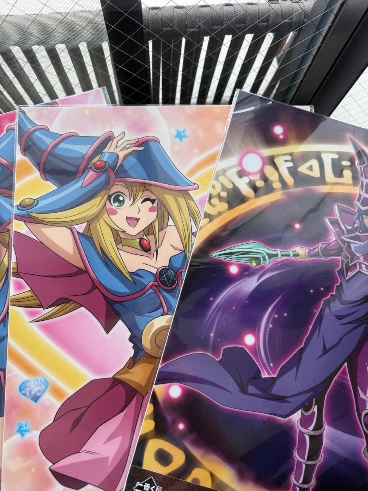遊戯王　ポスター　三幻神 四 新品 遊戯王 三幻神顕現 一番くじ シリーズvol.4 クリアポスター F