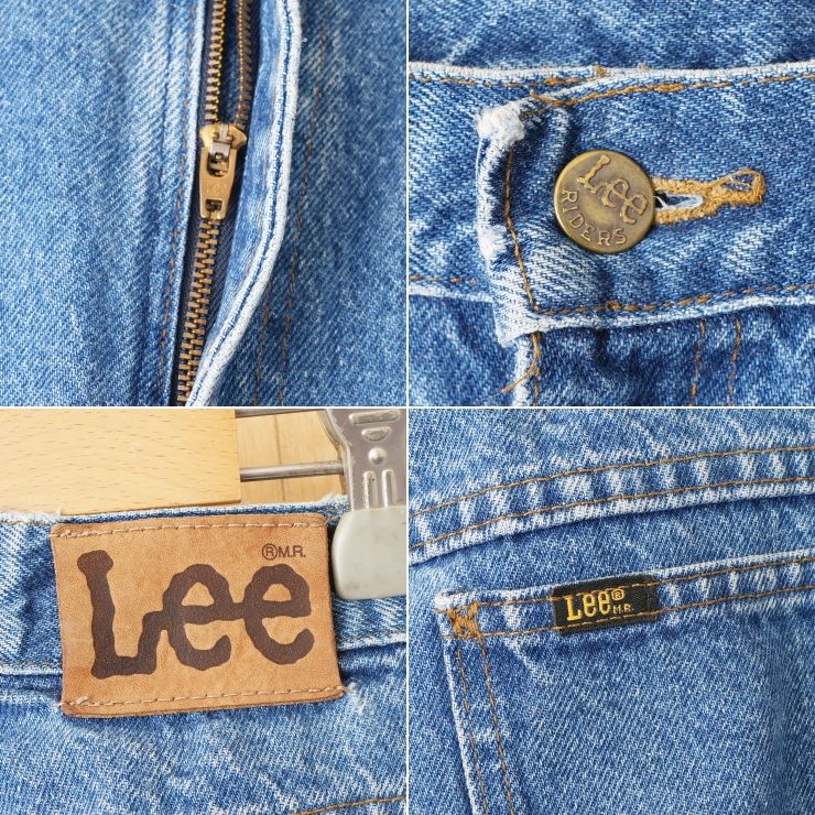 90s USA製 Lee 200-0189 ブルーデニムパンツ W34 ジーンズ アメリカ 