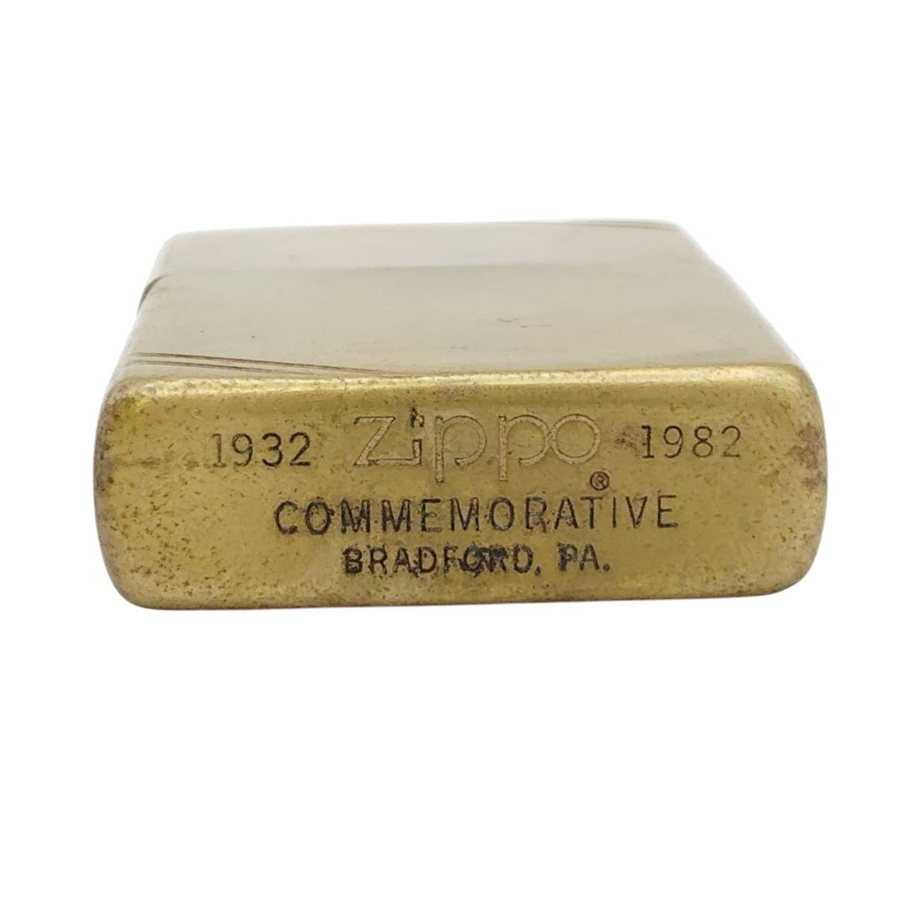 Zippo 50周年 1932-1982 コメモラティブ　真鍮　レトロ ZIPPO 50周年記念モデル 1932-1982 真鍮 ブラス 50th 未確認 - メルカリ