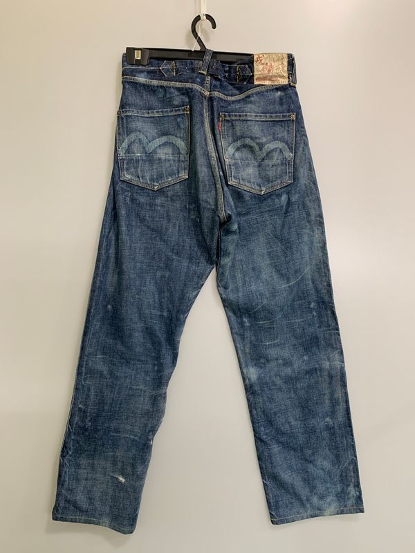 現状渡し品】 EVISU エヴィス DOUBLE KNEE DENIM PANTS LOT.2513
