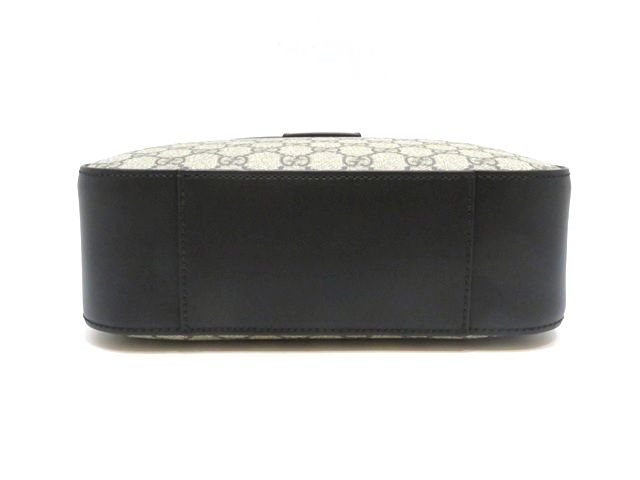 GUCCI グッチ GGスプリーム ショルダーバッグ ベージュ/ブラック PVC