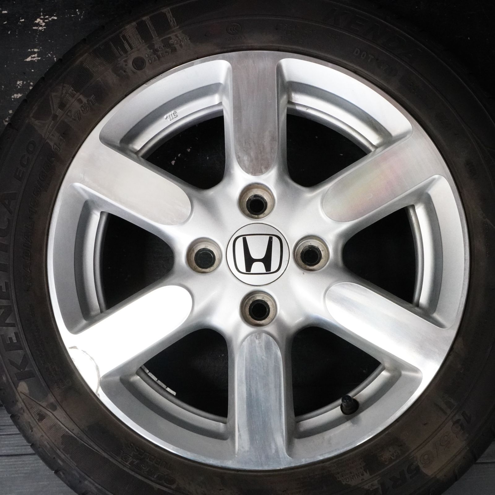 24年製 ホンダ N-ONE 純正 155/65R14 タイヤホイールセット 4本 N-BOX