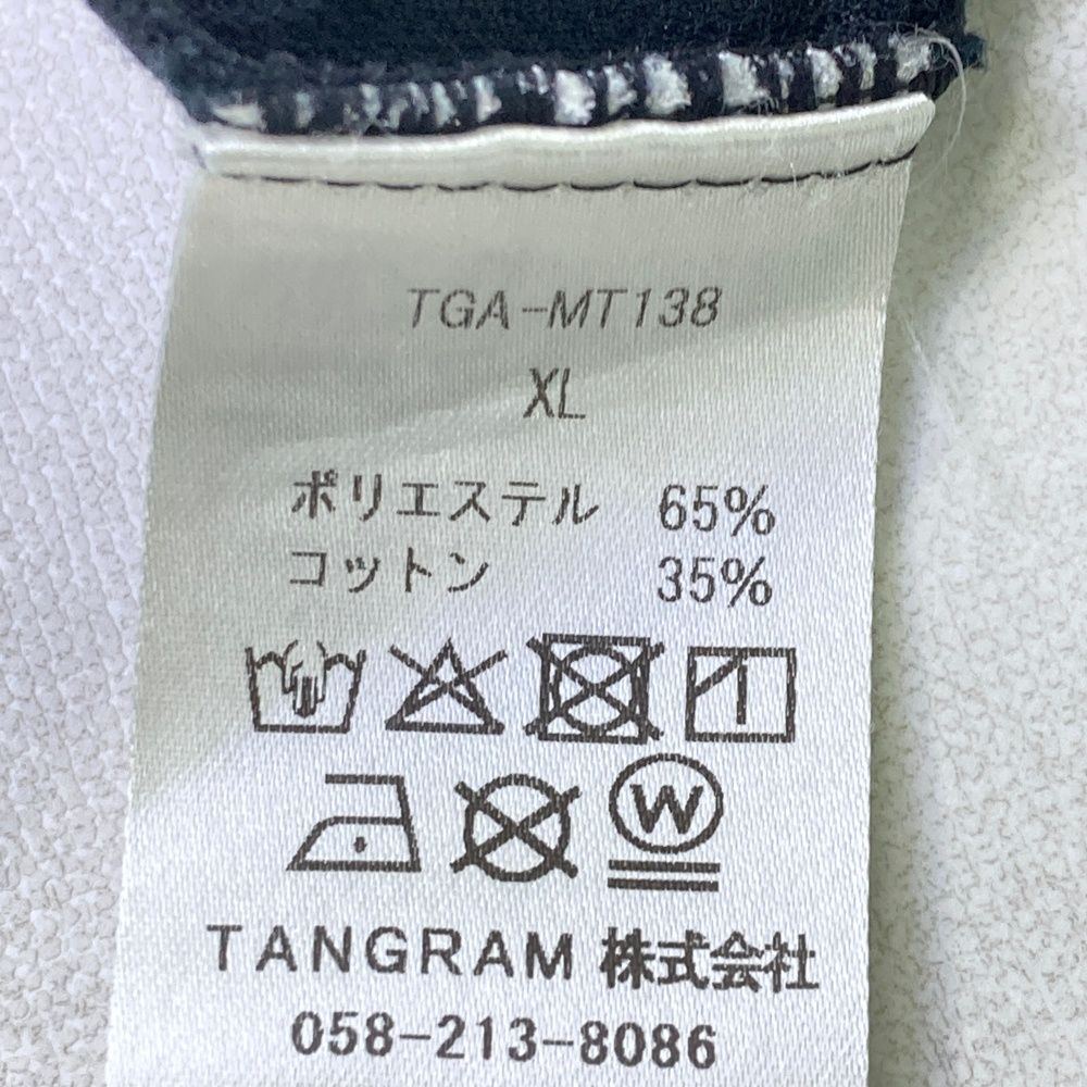 サイズ：XL TANGRAM タングラム ハイネック長袖Tシャツ ブラック系