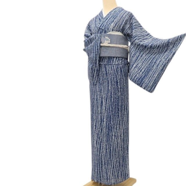 百華❀Y5222◇美品 洗える夏着物 絽 誂えポリエステル 小紋 - メルカリ