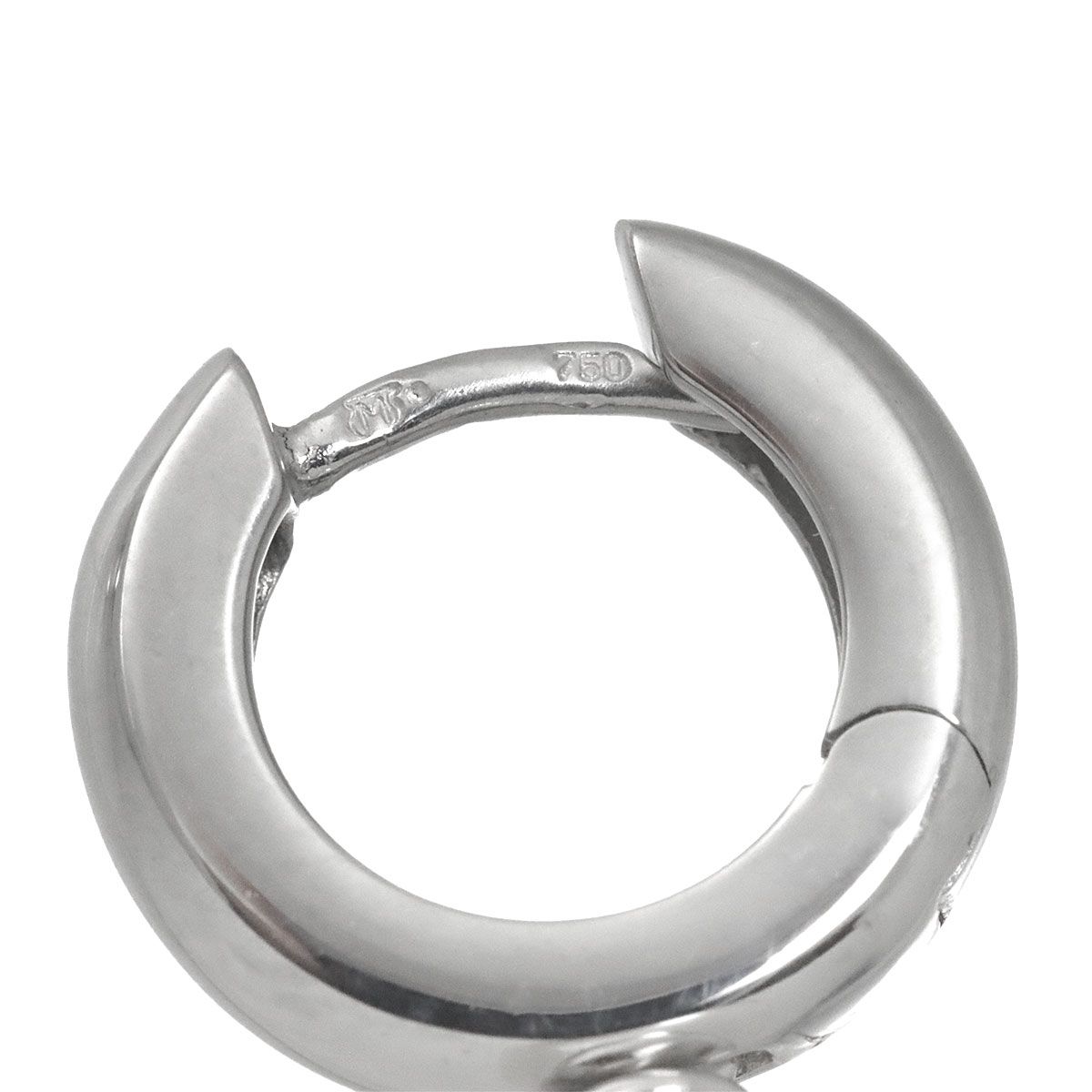 【K18刻印】MIKIMOTO アコヤ真珠 ピアス 6.5 ミキモト ミキモト MIKIMOTO アコヤ真珠 6.6mm ピアス K18 WG ホワイトゴールド