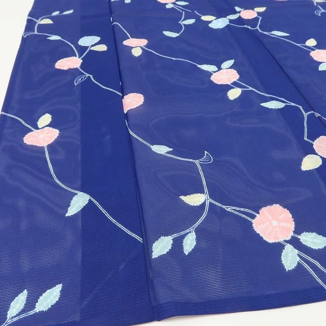 百華 Y5223◇新品 洗える夏着物 仕付け糸付き トールサイズ 絽 小紋