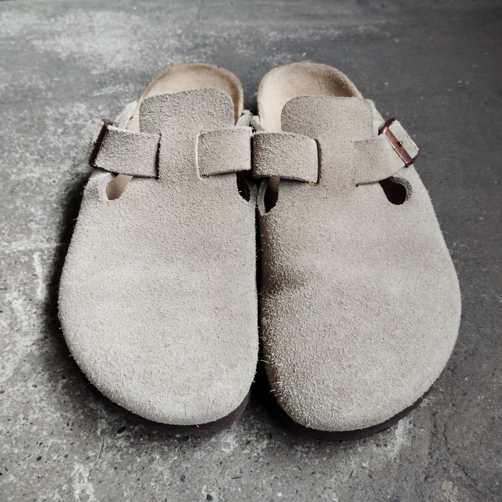 BIRKENSTOCK Boston スエードレザー トープ 25cm ビルケンシュトック