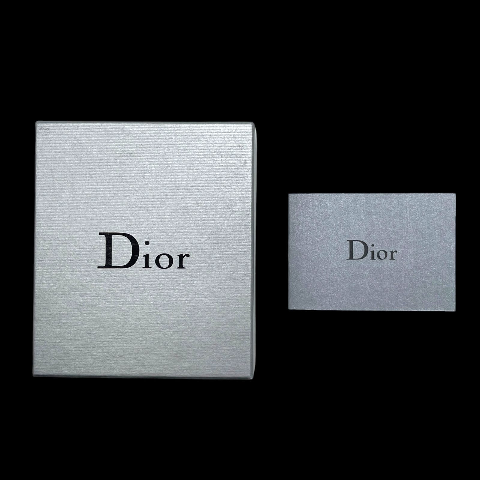 美品 Christian Dior クリスチャンディオール ピアス ロゴ スウィング