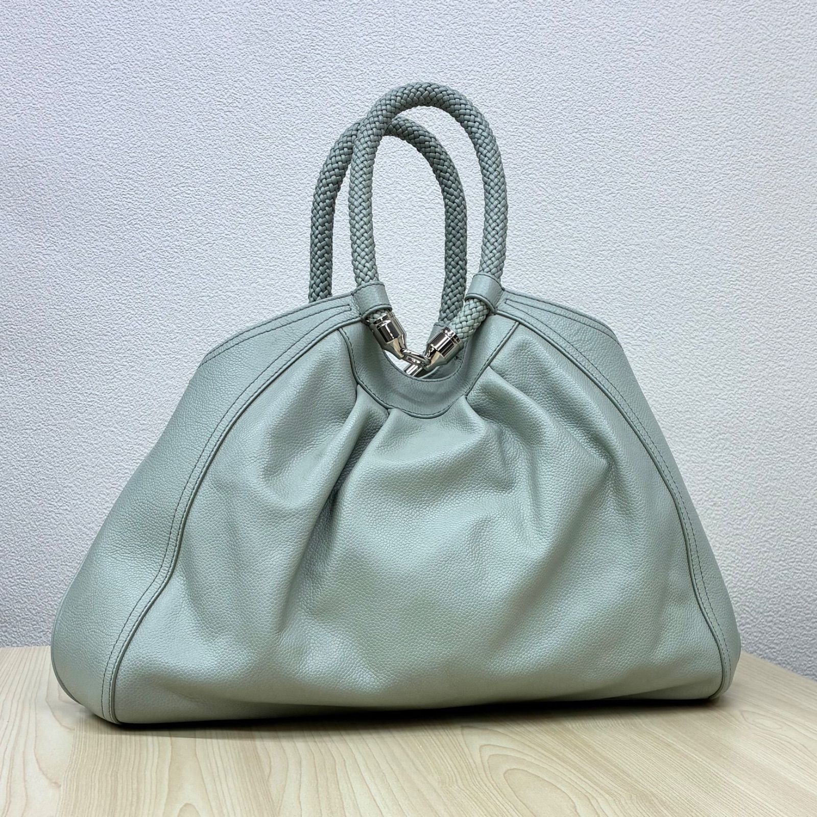 コールハーン Cole Haan】SP 06レザーハンドバッグ ミントグリーン 