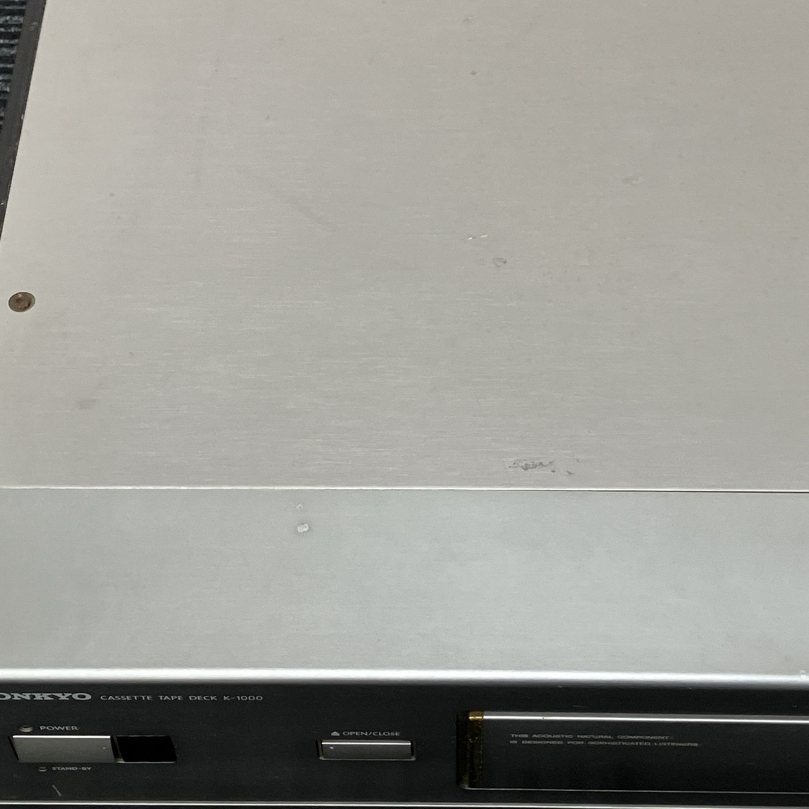 ONKYO K-1000 カセットテープデッキ 音響機材 ジャンク K11426991