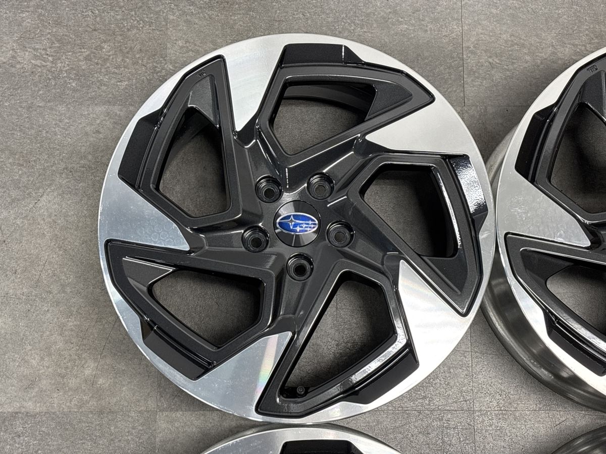 新車外し】スバル クロストレック 純正 18in 7J +55 PCD114.3 4本 