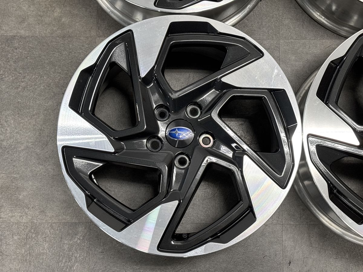 新車外し】スバル クロストレック 純正 18in 7J +55 PCD114.3 4本 