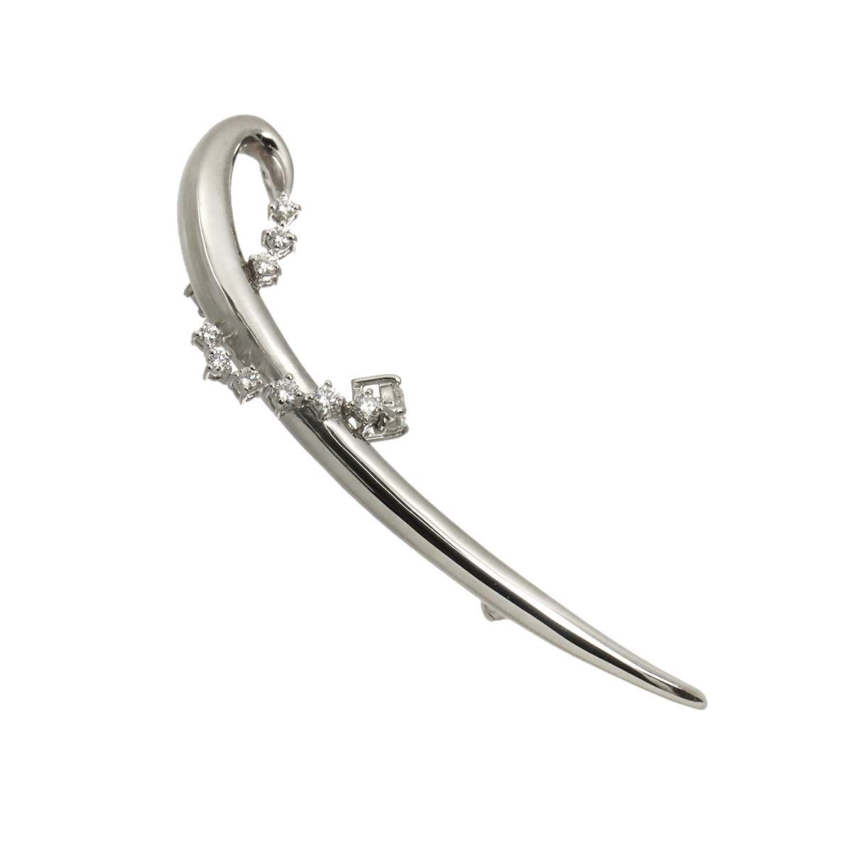 〈本日限り‼️〉TASAKI 田崎真珠 タサキシンジュ ブローチ あこや真珠 タサキ TASAKI ダイヤ 0.40ct ブローチ Pt プラチナ 田崎真珠 Diamond