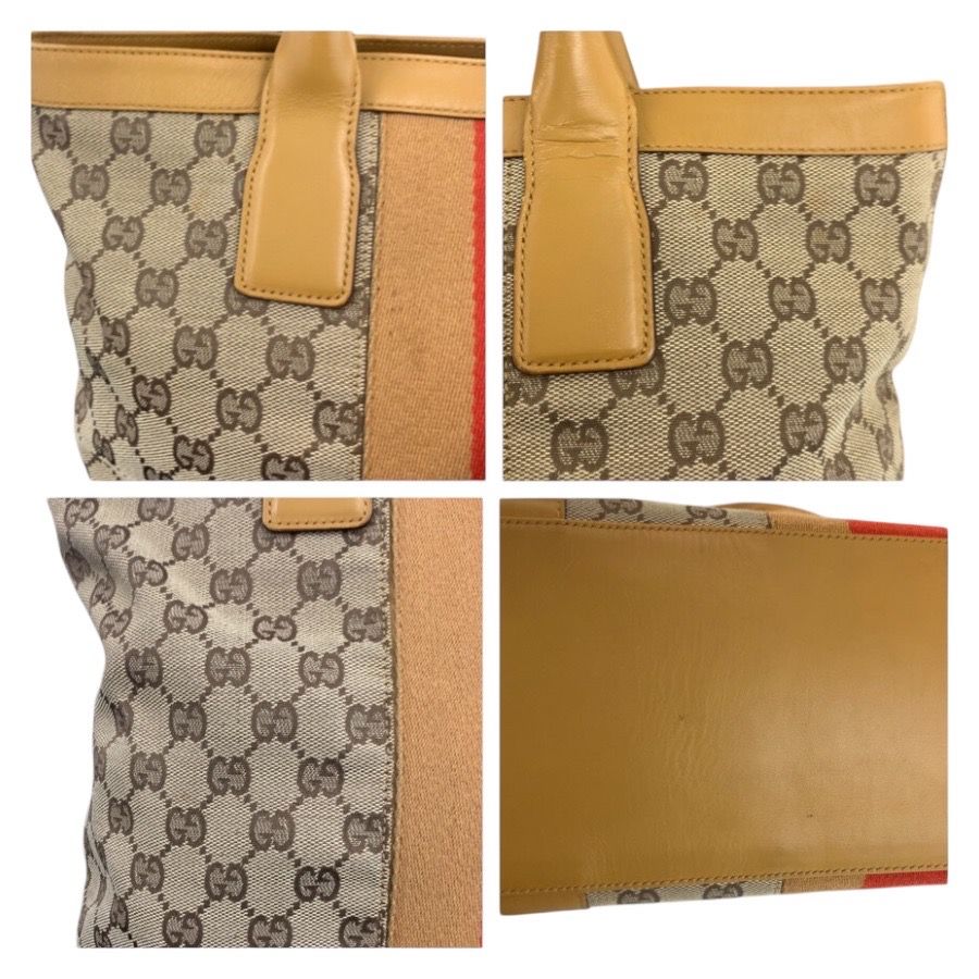 GUCCI グッチ シェリーライン ベージュ GGキャンバス/レザー 0021093