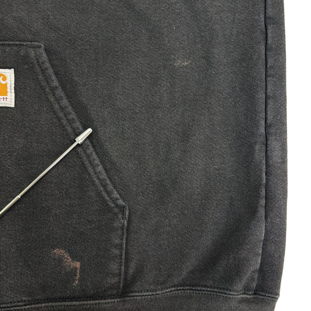 Carhartt カーハート フルジップ スウェットパーカー ブラック(メンズ XL)中古 古着 Y4520 Carhartt カーハート フルジップ スウェットパーカー ブラック(メンズ