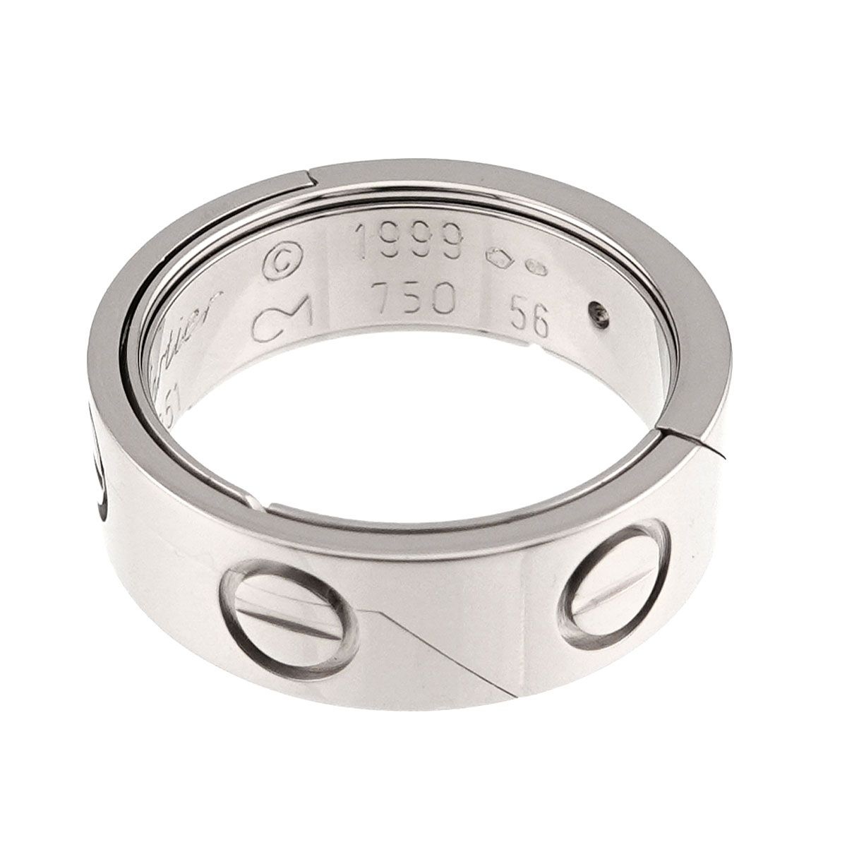 カルティエ Cartier アストロ ラブ #56 リング K18 WG ホワイト