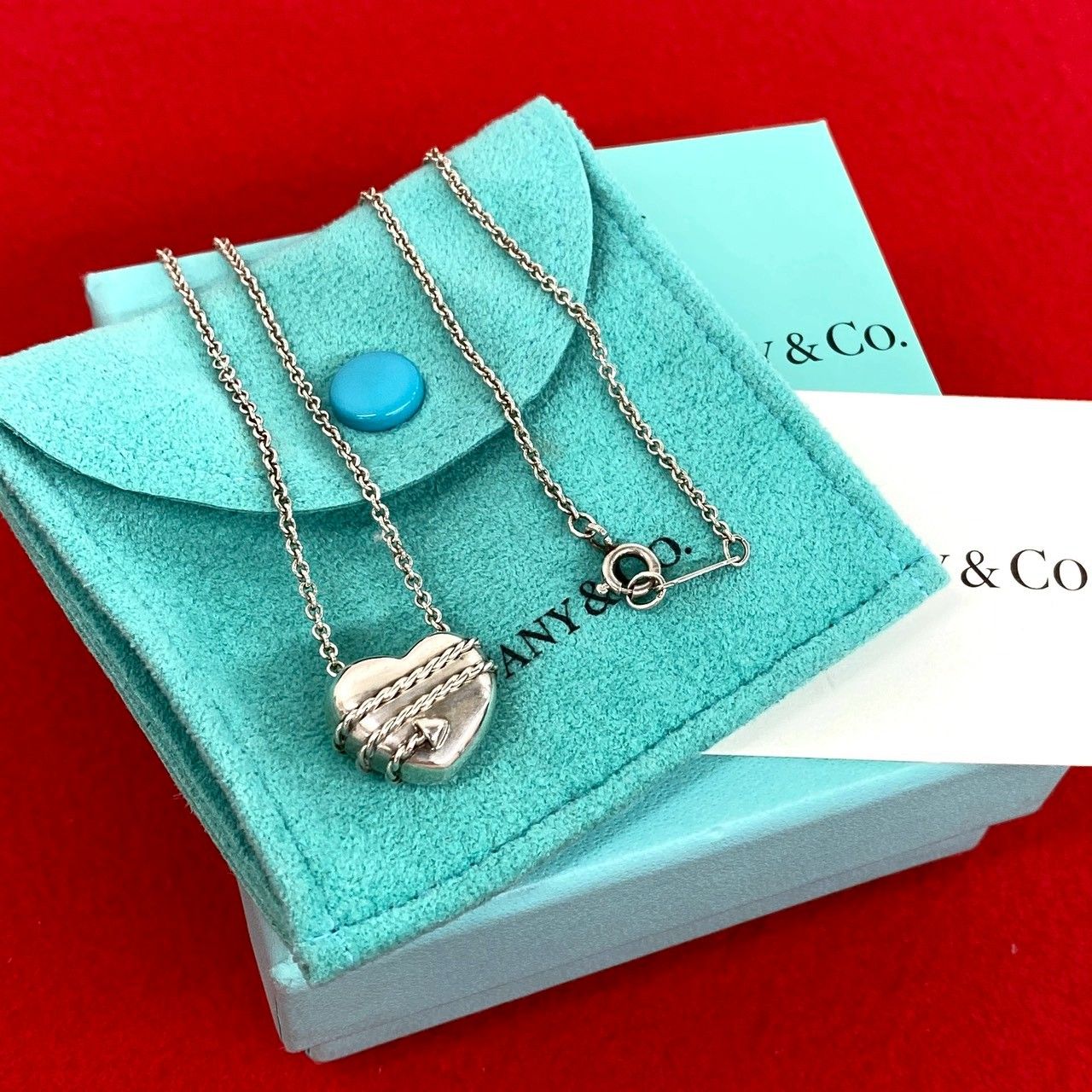 極 美品 箱 袋付き TIFFANY&Co. ティファニー ヴィンテージ ハート
