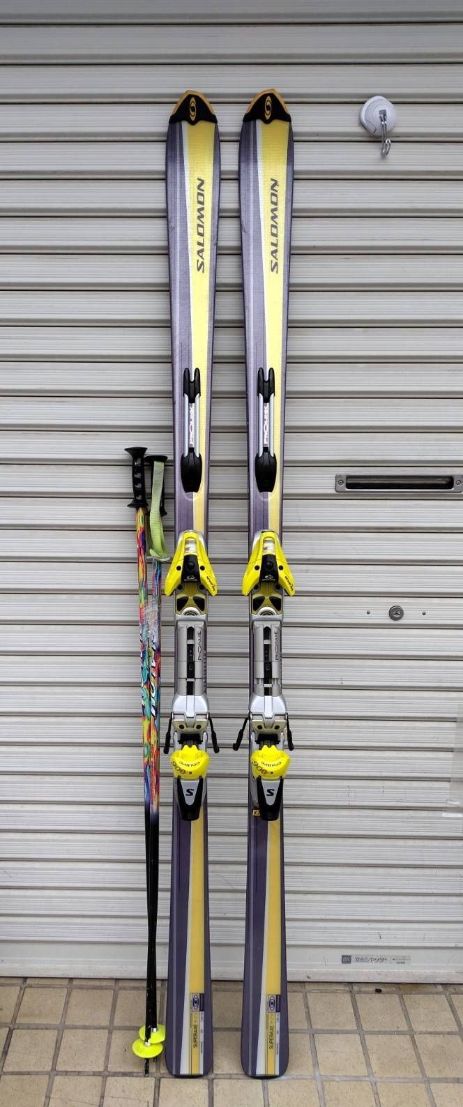 SALOMON SUPERAXE 92V 184cm/スキー板/おまけポール付き！ - メルカリ