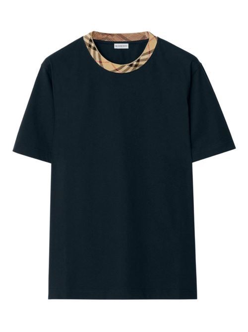 バーバリー チェックモチーフコットンTシャツ 送料無料