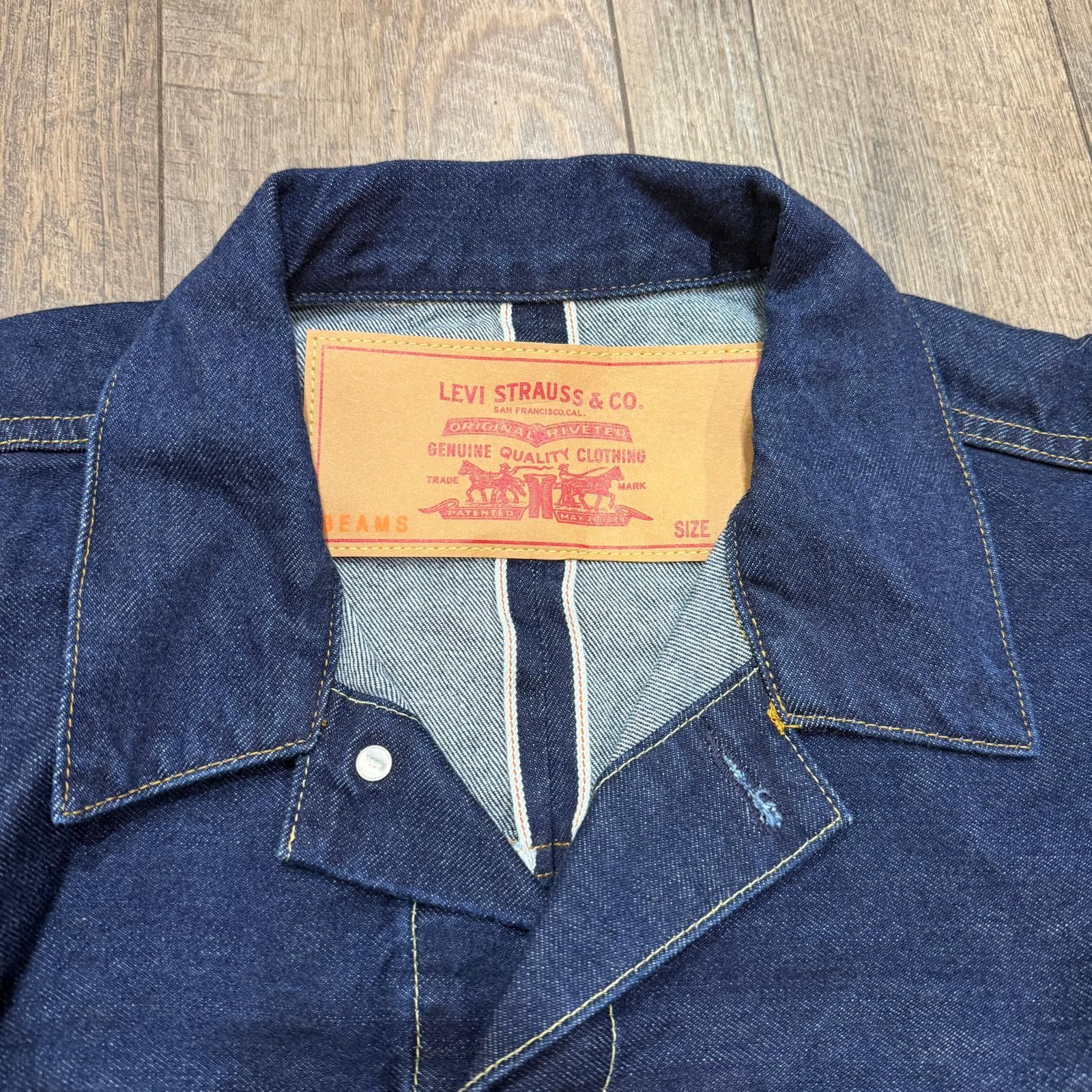 参考上代31900円 Levi's BEAMS別注 SUPER WIDE TRUCKER JACKET