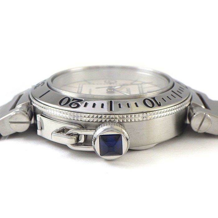 カルティエ Cartier 腕時計 パシャ シー タイマー W31080M7 ホワイト