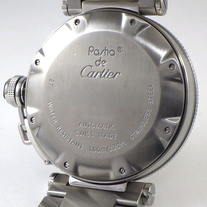 カルティエ Cartier 腕時計 パシャ シー タイマー W31080M7 ホワイト