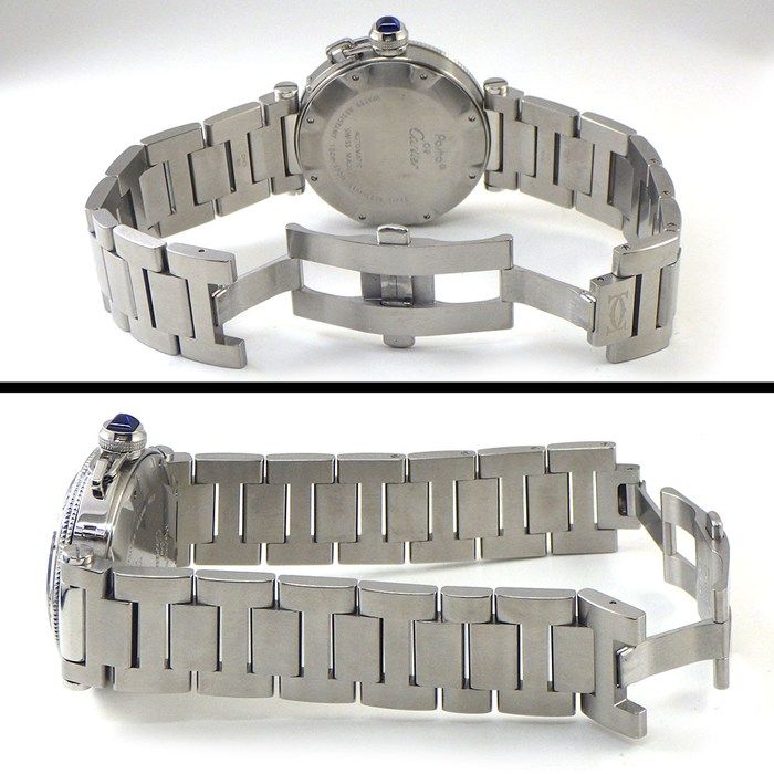 カルティエ Cartier 腕時計 パシャ シー タイマー W31080M7 ホワイト