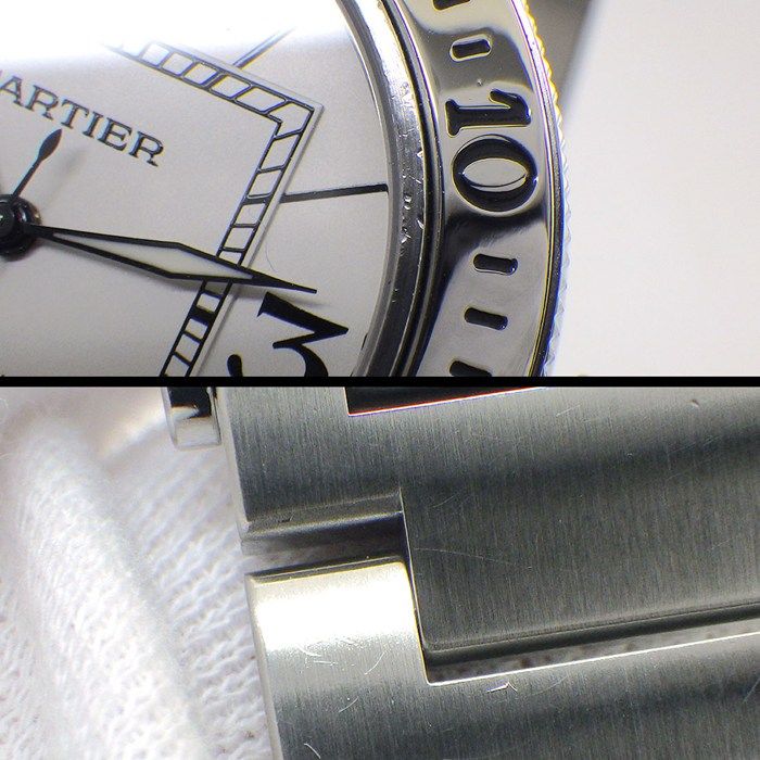 カルティエ Cartier 腕時計 パシャ シー タイマー W31080M7 ホワイト