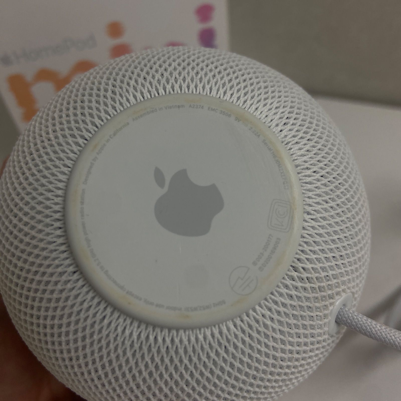 Apple HomePod mini ホワイト 型番：MY5H2J/A / Model A2374 - メルカリ