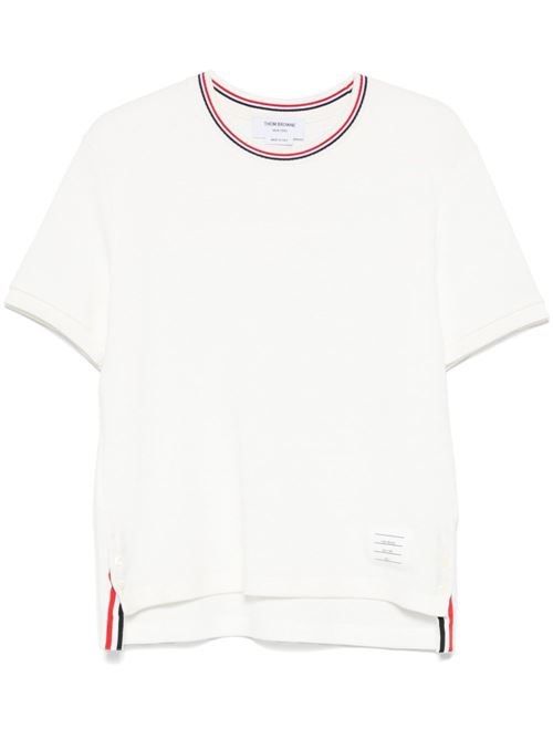 THOM BROWNE RWB コットン Tシャツ 送料無料