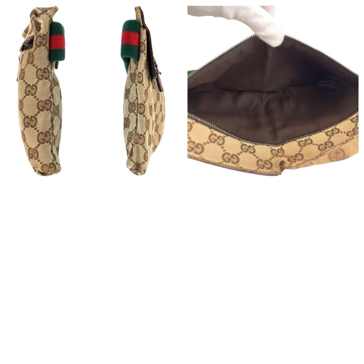 GUCCI グッチ シェリーライン ベージュ ブラウン GGキャンバス/レザー