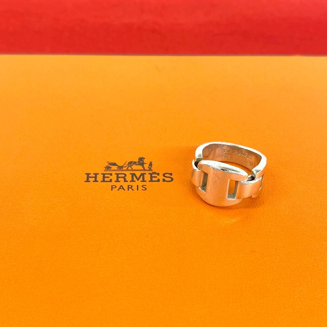 極 美品 HERMES エルメス ヴィンテージ カシオペア リング シルバー925