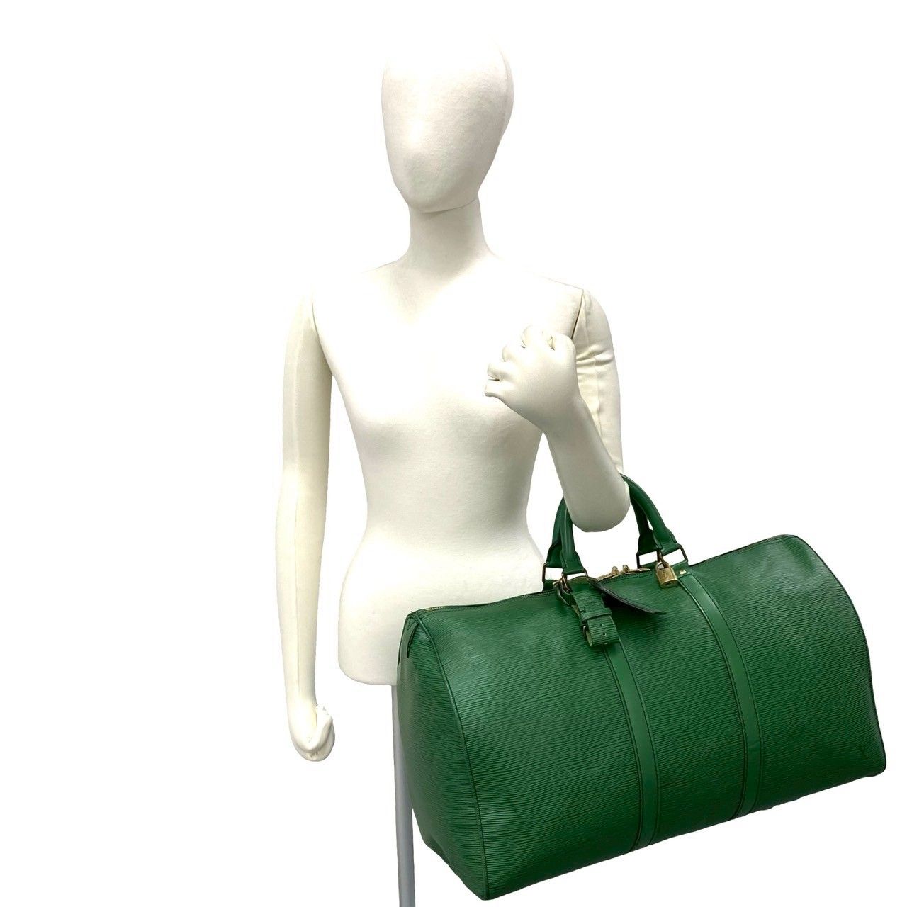 極 美品 LOUIS VUITTON ルイヴィトン ヴィンテージ キーポル 55 エピ
