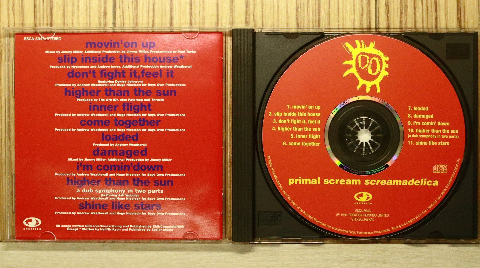 国内盤CD☆プライマル・スクリーム/Primal Scream□ スクリーマデリカ