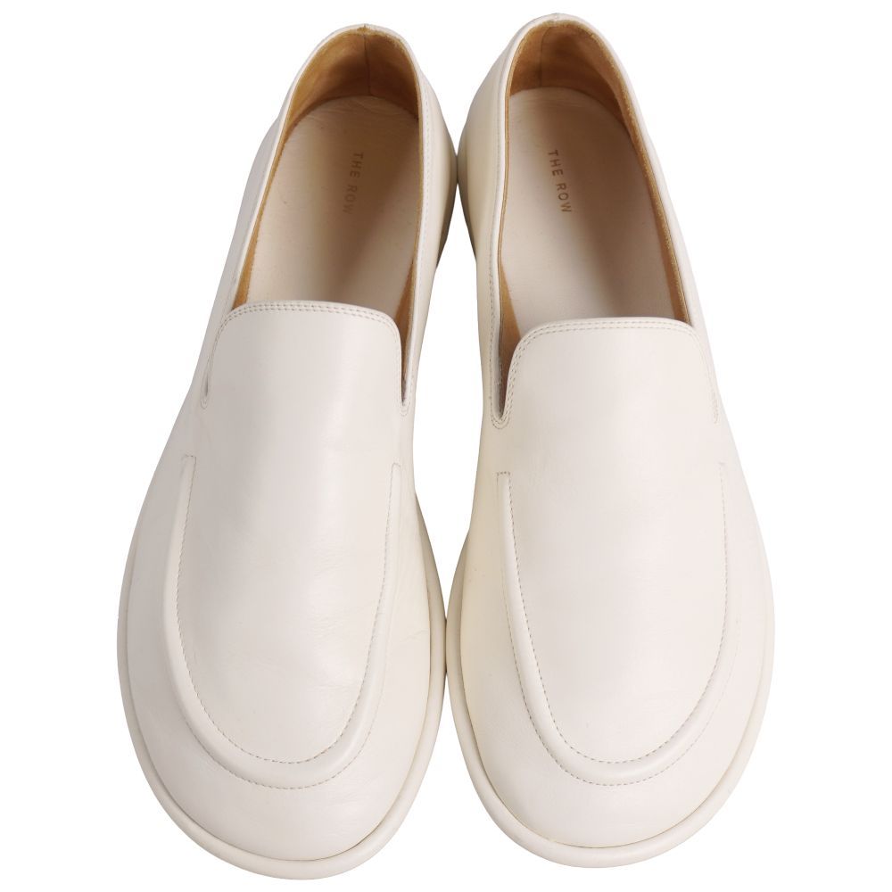 美品 ザロウ THE ROW ローファー Canal モカシン レザー シューズ