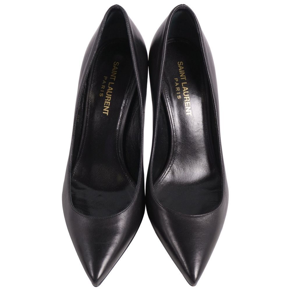 未使用✨SAINT LAURENT パンプス 38.5 黒 未使用 サンローラン パリ SAINT LAURENT PARIS パンプス オ - メルカリ