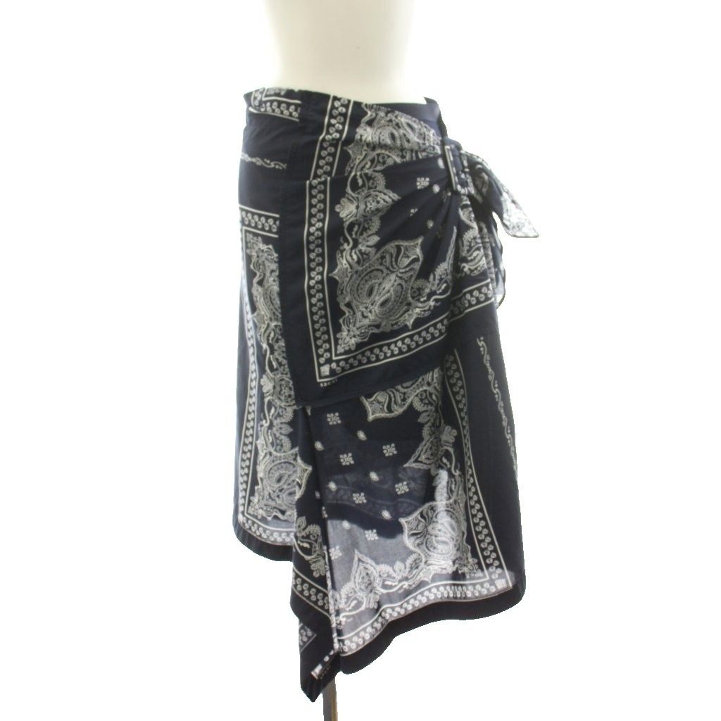 サカイ sacai 19SS Bandana Skirt バンダナスカート ラップ風スカート