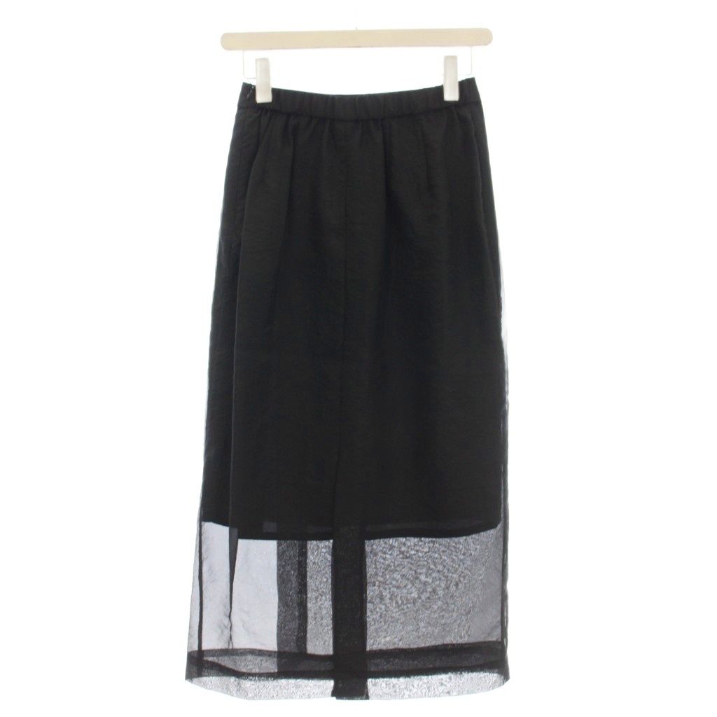 サクラ SACRA ORGANDY WRAP SKIRT オーガンジー ラップスカート ひざ丈