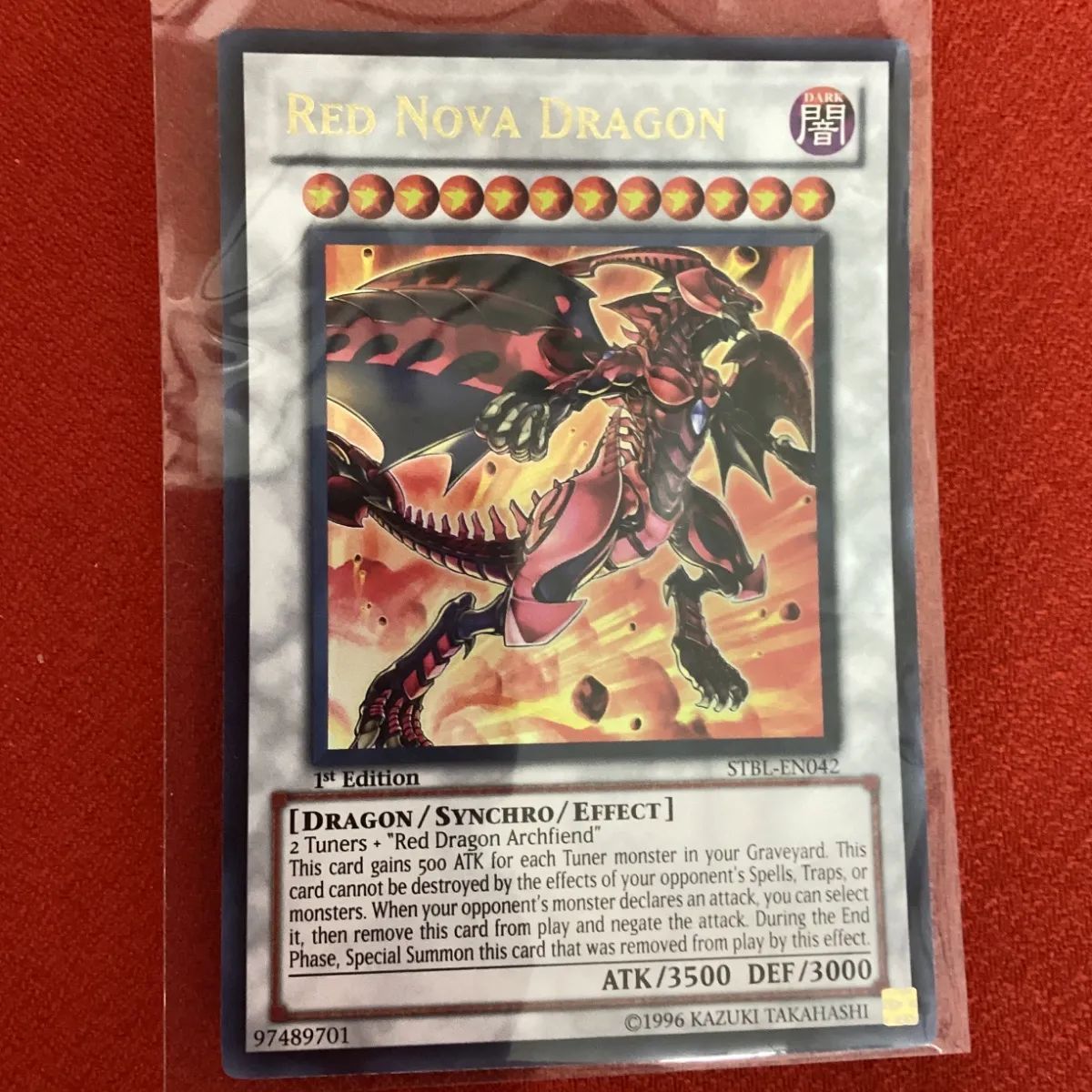 遊戯王 OCGスカーレッドノヴァドラゴン英語版 1st レリーフ 遊戯王 英語 スカーレッドノヴァドラゴン ウルトラレア1st - メルカリ