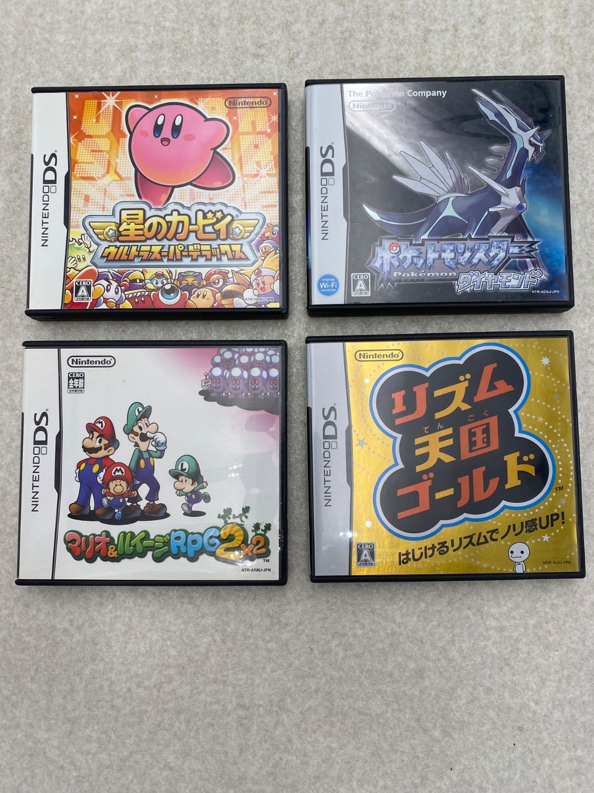 ▼ Kirby's Dream Land Ultra Super Deluxe 0010747976 Pokémon Diamond 0010289384 Mario & Luigi RPG 2 0010172971 Rhythm Heaven Gold 0010675728 DS Soft 4 points