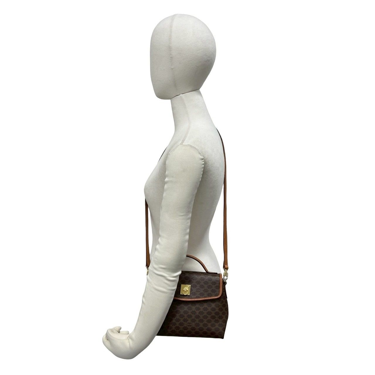 極 美品 CELINE セリーヌ ヴィンテージ マカダム ブラゾン トリオンフ