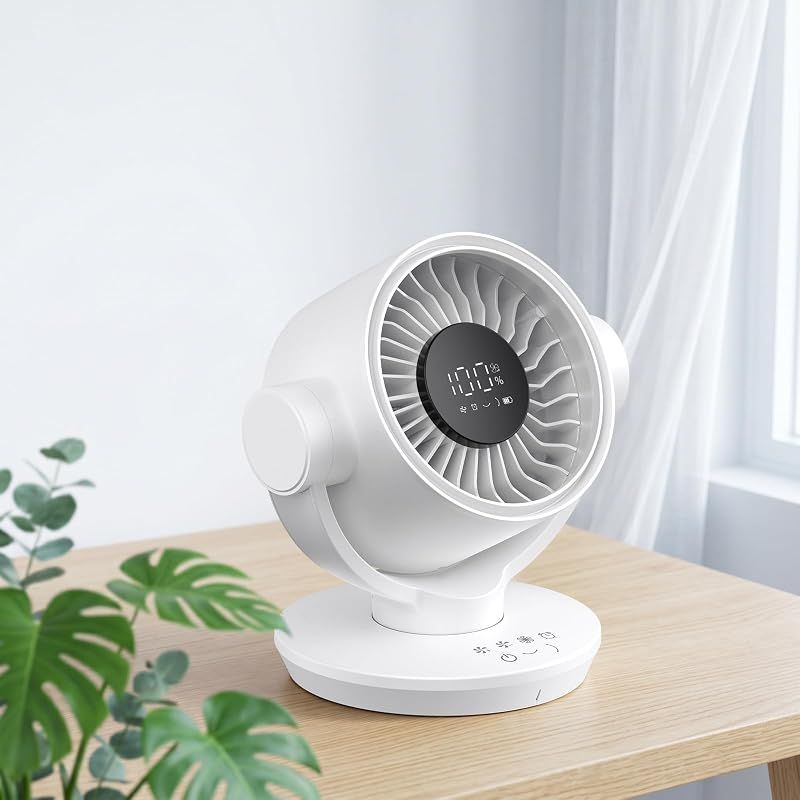 【新品】 【限定】サーキュレーター 扇風機 卓上 dcモーター 静音 省エネ 360度首振り コンパクト 小型 軽量 6段階風量調節 強力送風 リモコン タイマー付き メモリー機能 6～30畳 換気 空気循環 部屋干し 梅雨対策 衣類乾燥 冷暖房補助 日本 0