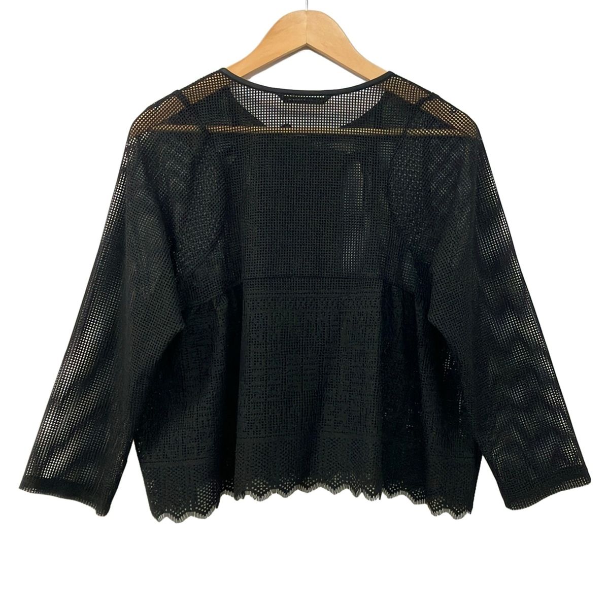 VIVIENNE TAM　メッシュレイヤード カーディガンパワーネット　手洗可 VIVIENNE TAM(ヴィヴィアンタム) カーディガン サイズ40 M レディース