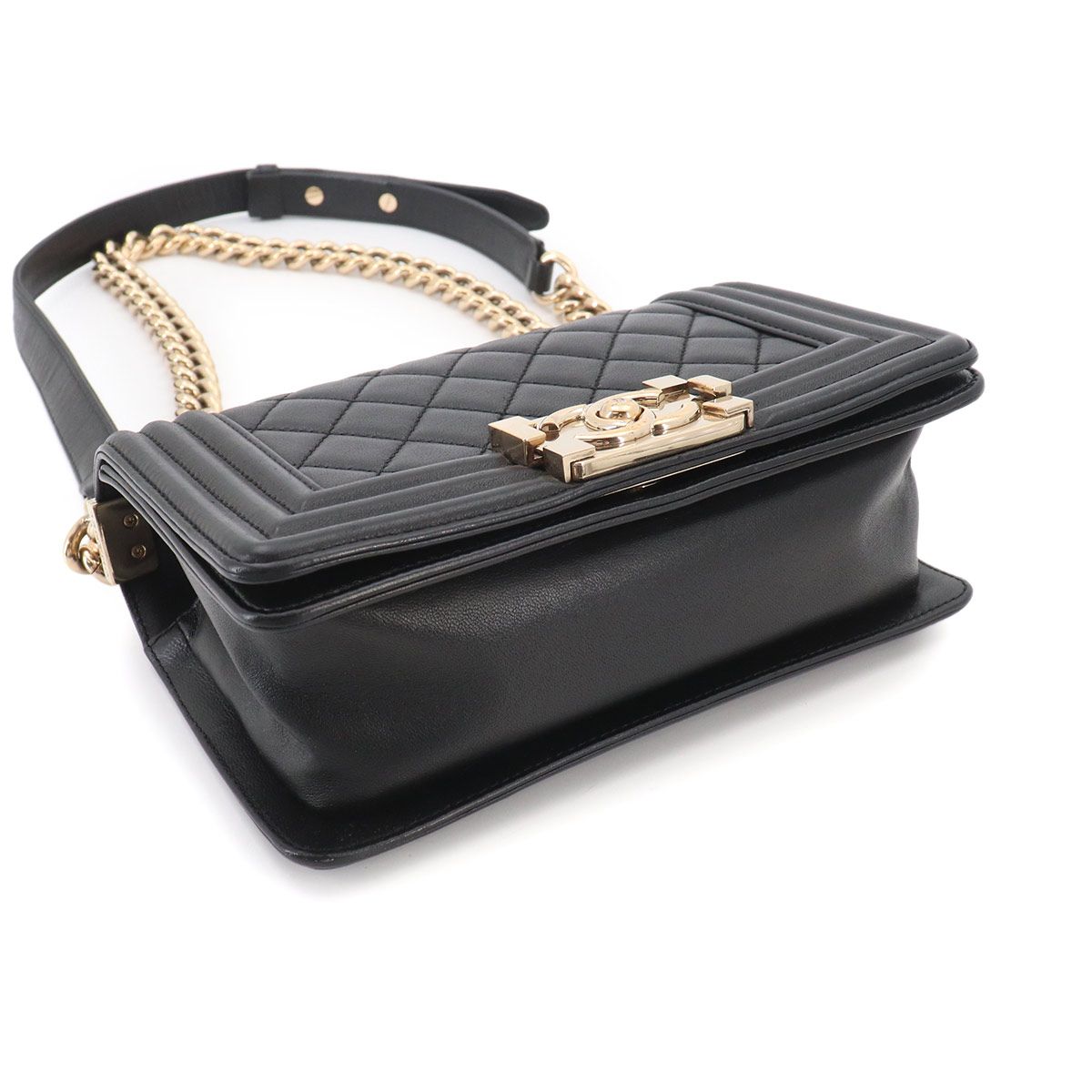 美品 シャネル CHANEL ボーイシャネル スモール チェーン ショルダー