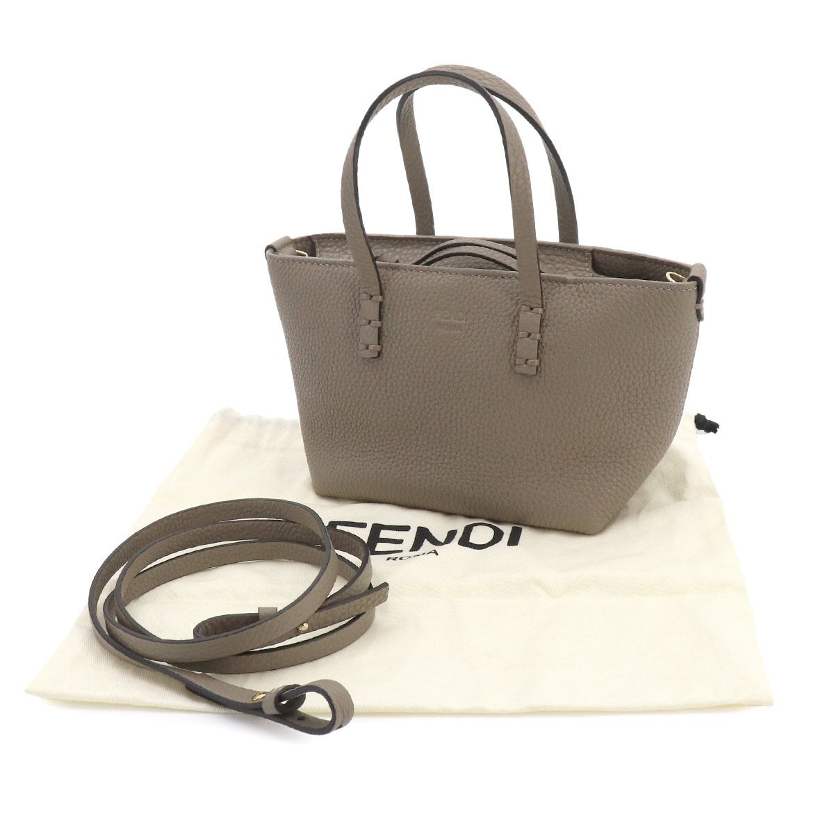 未使用 展示品 フェンディ FENDI ロール ミニ 2way ハンド ショルダー 