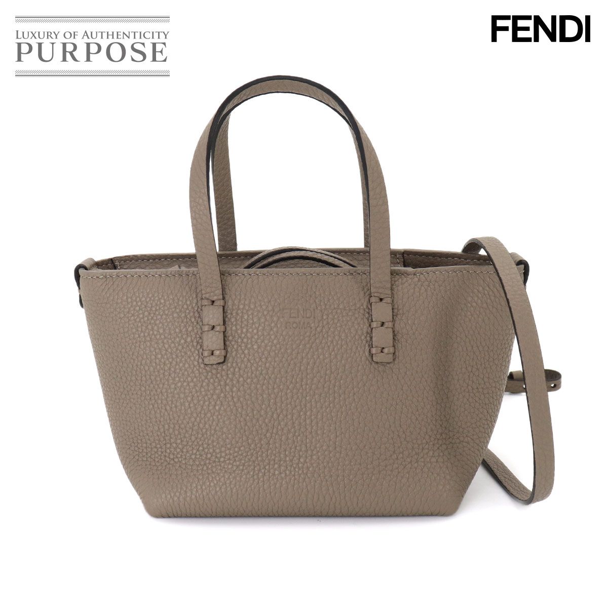 未使用 展示品 フェンディ FENDI ロール ミニ 2way ハンド ショルダー 