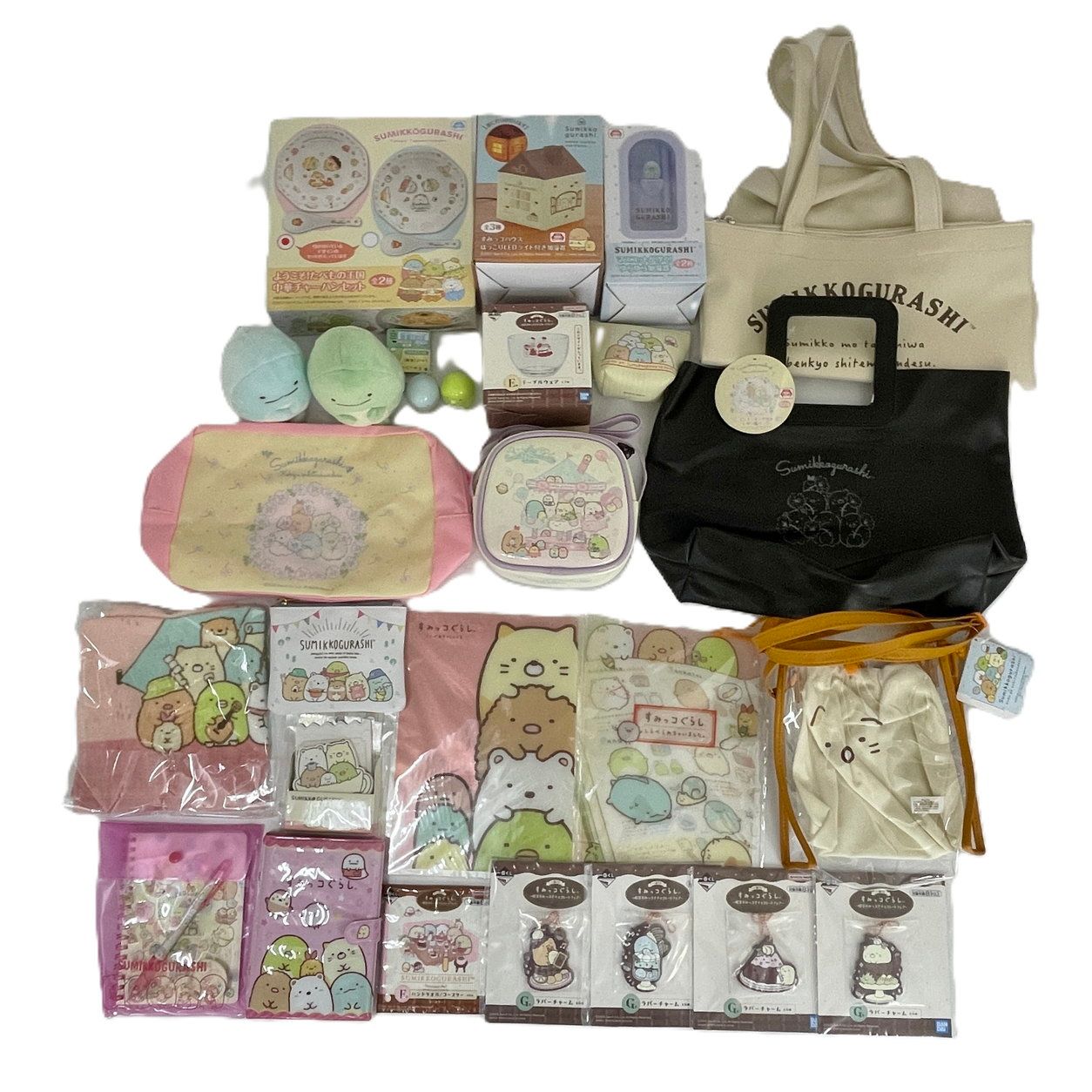すみっコぐらし グッズまとめセット バッグ ぬいぐるみ ラバーチャーム